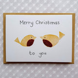 'Pair of Robins' Christmas Card