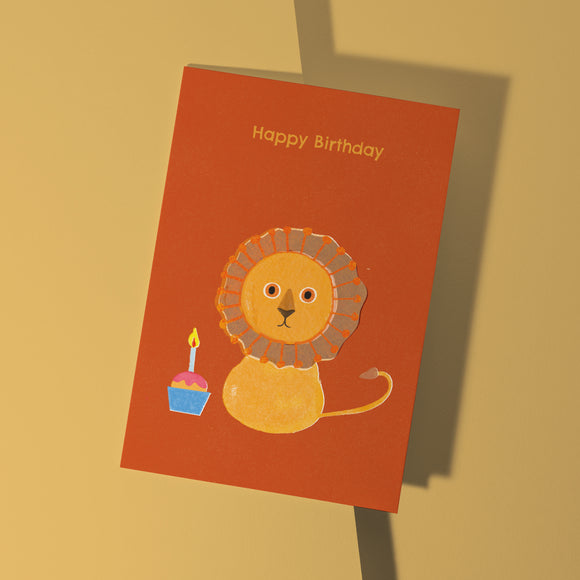 Lion Birthday Card