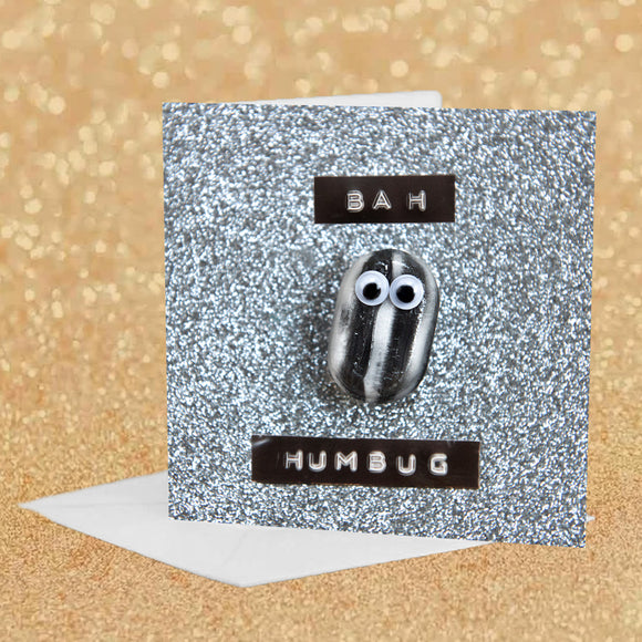 Christmas Googly Eye Card - Bah Humbug