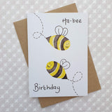Bee birthday card