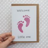 Baby Girl Card - Welcome Little One
