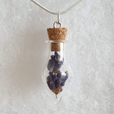 Lavender Dangly Terrarium Earrings - Limited Edition