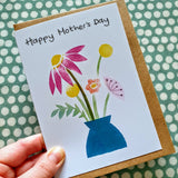 'Happy Mother's Day' Vase of Flowers Card