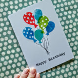 'Happy Birthday' Bright Balloons Card