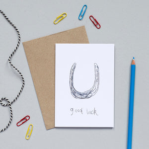 'Good Luck' Greetings Card