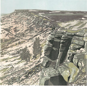 At the Edge , Stanage - Art Print