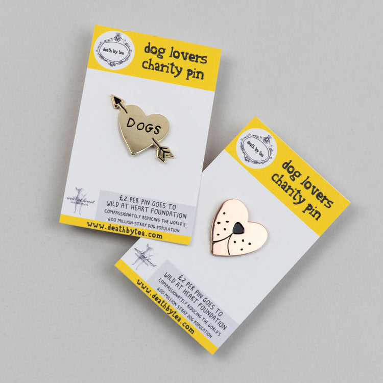 Charity Dog Pin Badge (Dog Nose/Rose Gold) – Sheffield Makers Winter ...