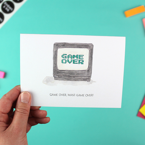 Game Over! Greetings Card