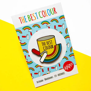 The Best Colour Pin Badge