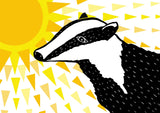 Sunny Days Badger Print