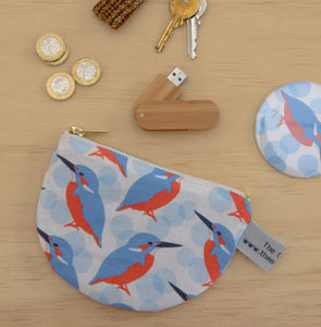 Kingfisher print purse