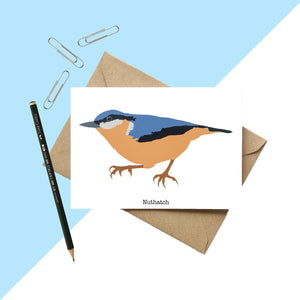 Nuthatch Greetings Card