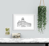Abbeydale Picture House Sheffield A4 Illustration Print