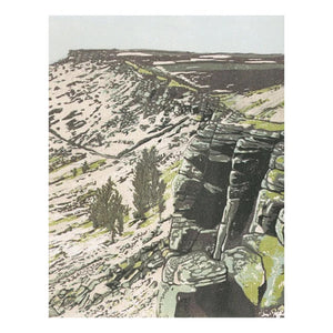 Art Card - "At the Edge" - Stanage Edge "