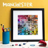"100 Fragments of Manchester in Colour" Photo Montage