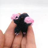 Crochet Mole Brooch