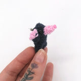 Crochet Mole Brooch